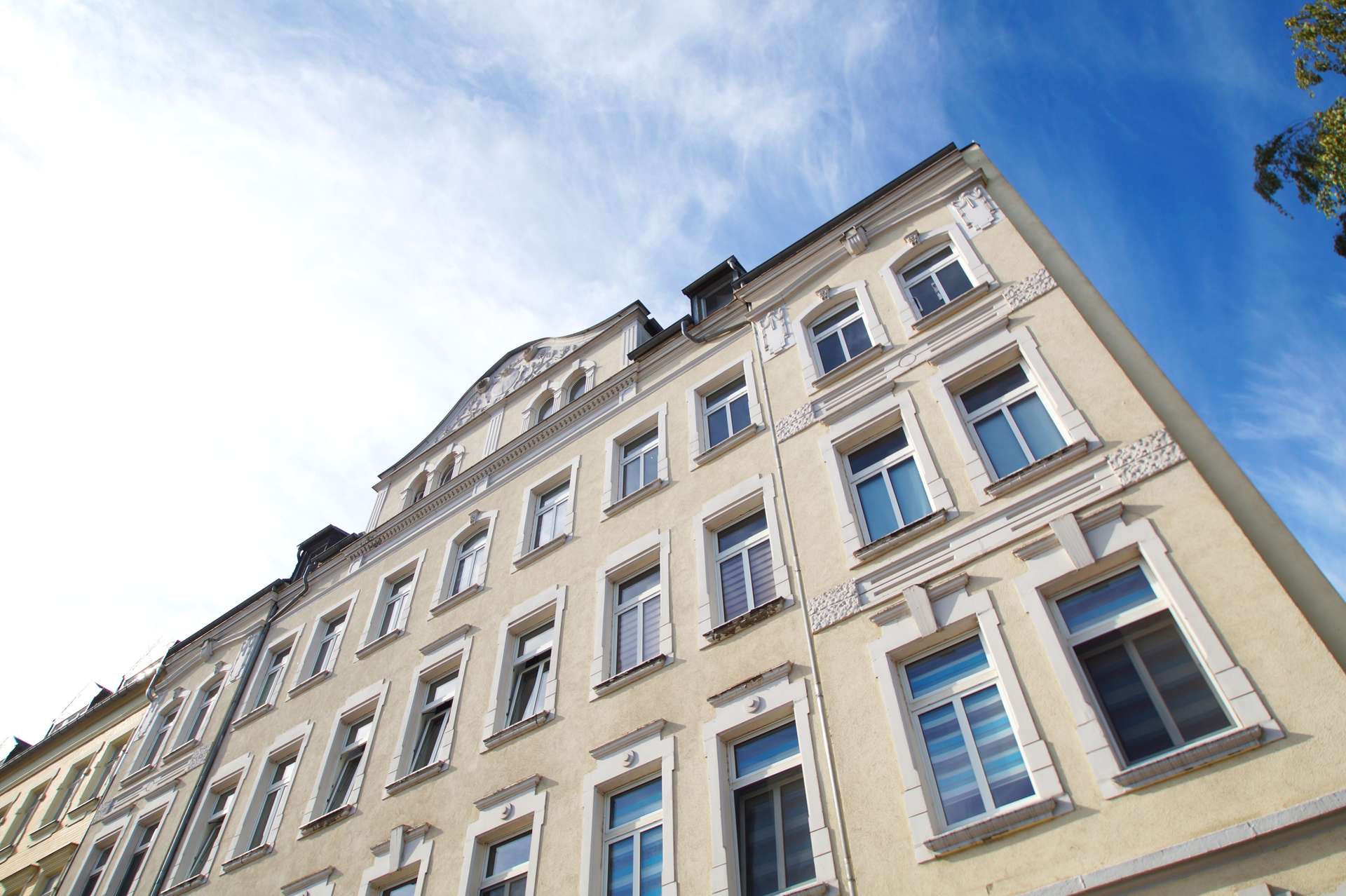 Hausansicht Detail, Chemnitz (Kapellenberg), Paul-Gruner-Straße 4