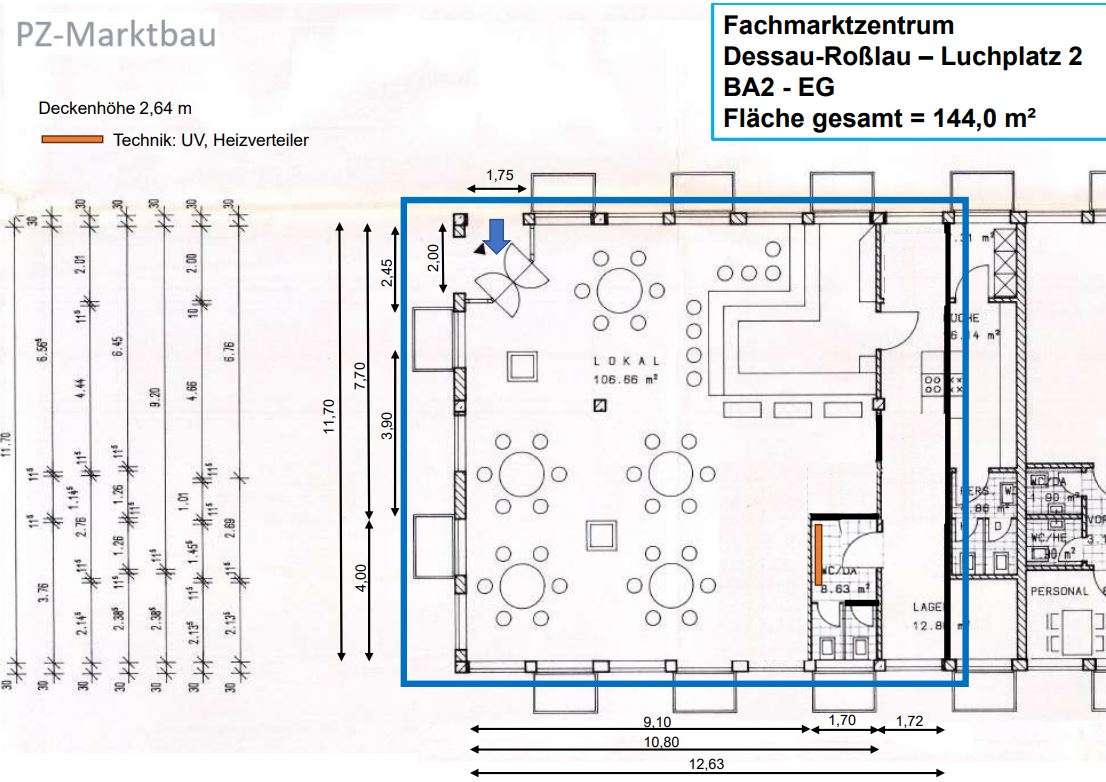 Grundriss, Dessau-Roßlau , Luchplatz 2