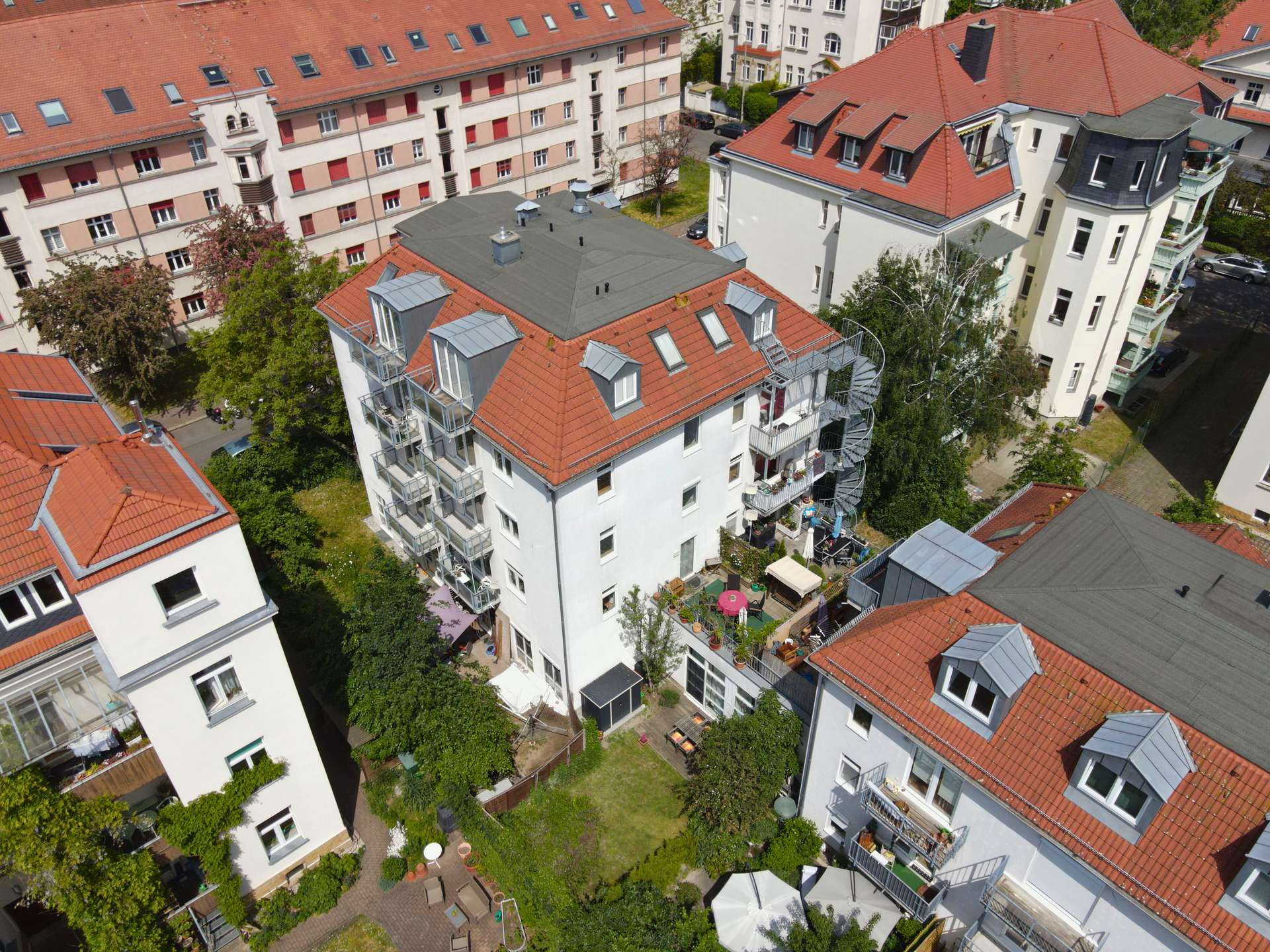 Drohnenaufnahme, Leipzig (Gohlis-Mitte)