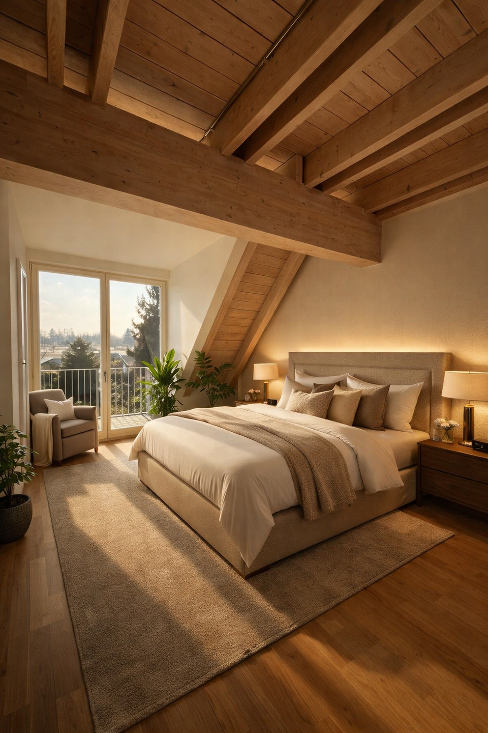 Visualisierung Schlafzimmer, Leipzig (Großzschocher)