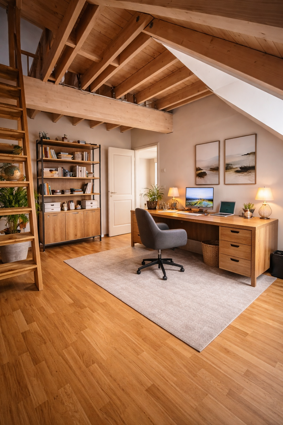 Visualisierung Arbeitszimmer, Leipzig (Großzschocher)