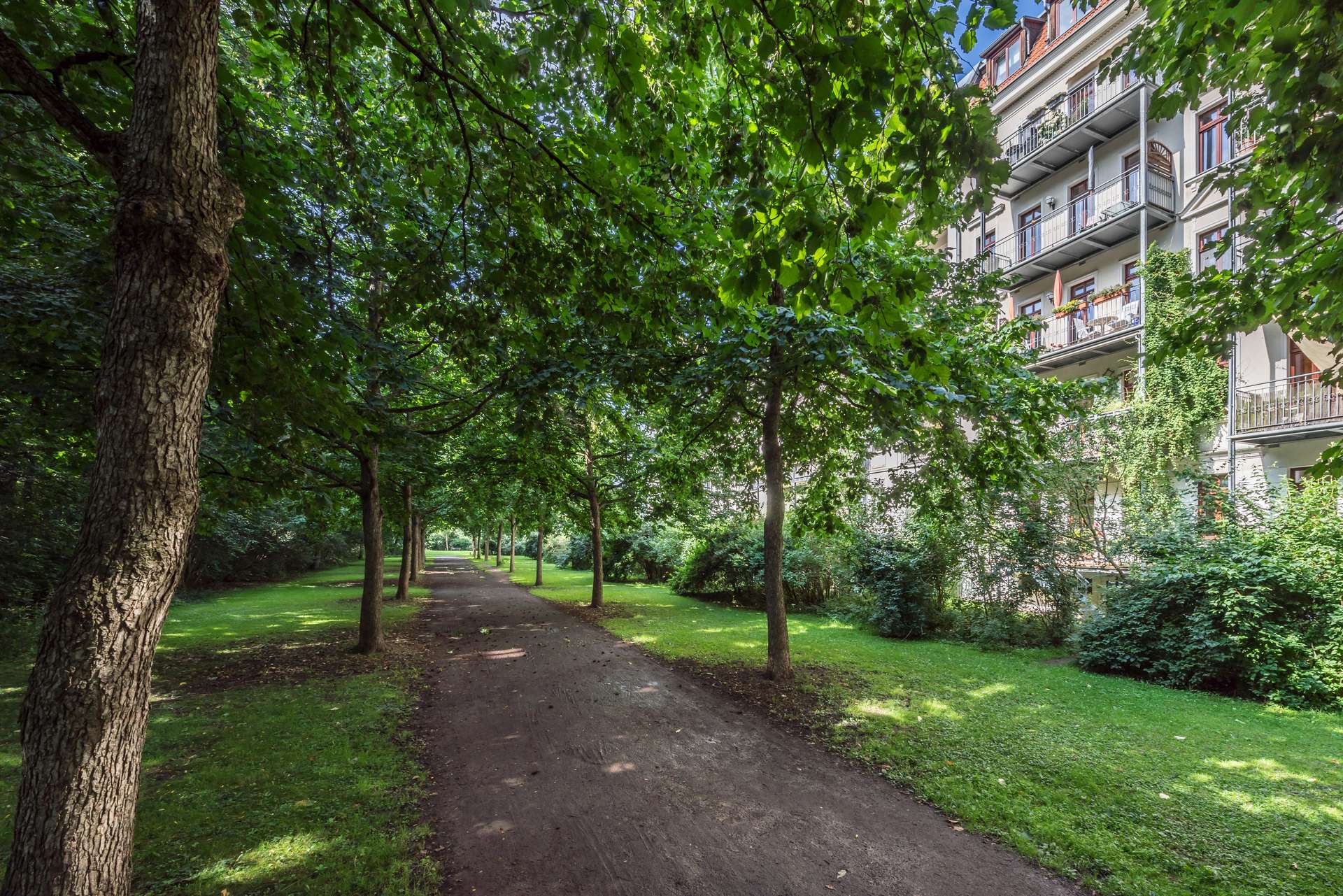 Parkzugang, Leipzig (Schleußig)