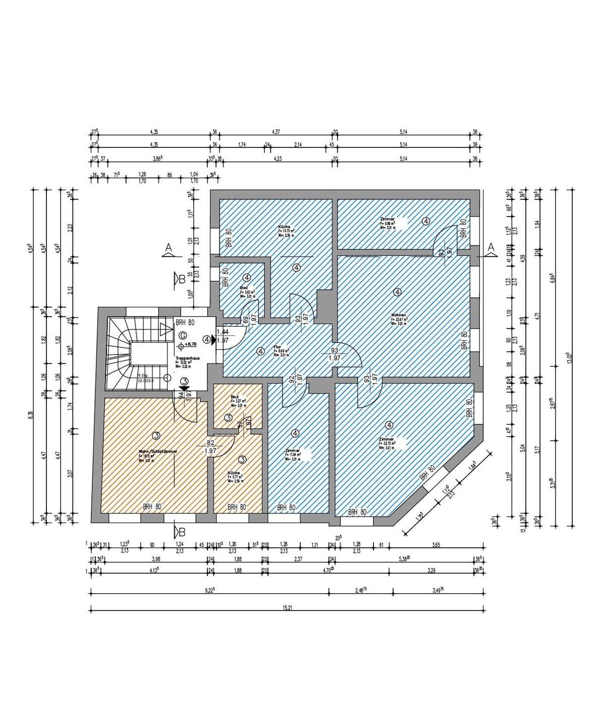Grundriss 2. OG, Halle (Saale) (Innenstadt)