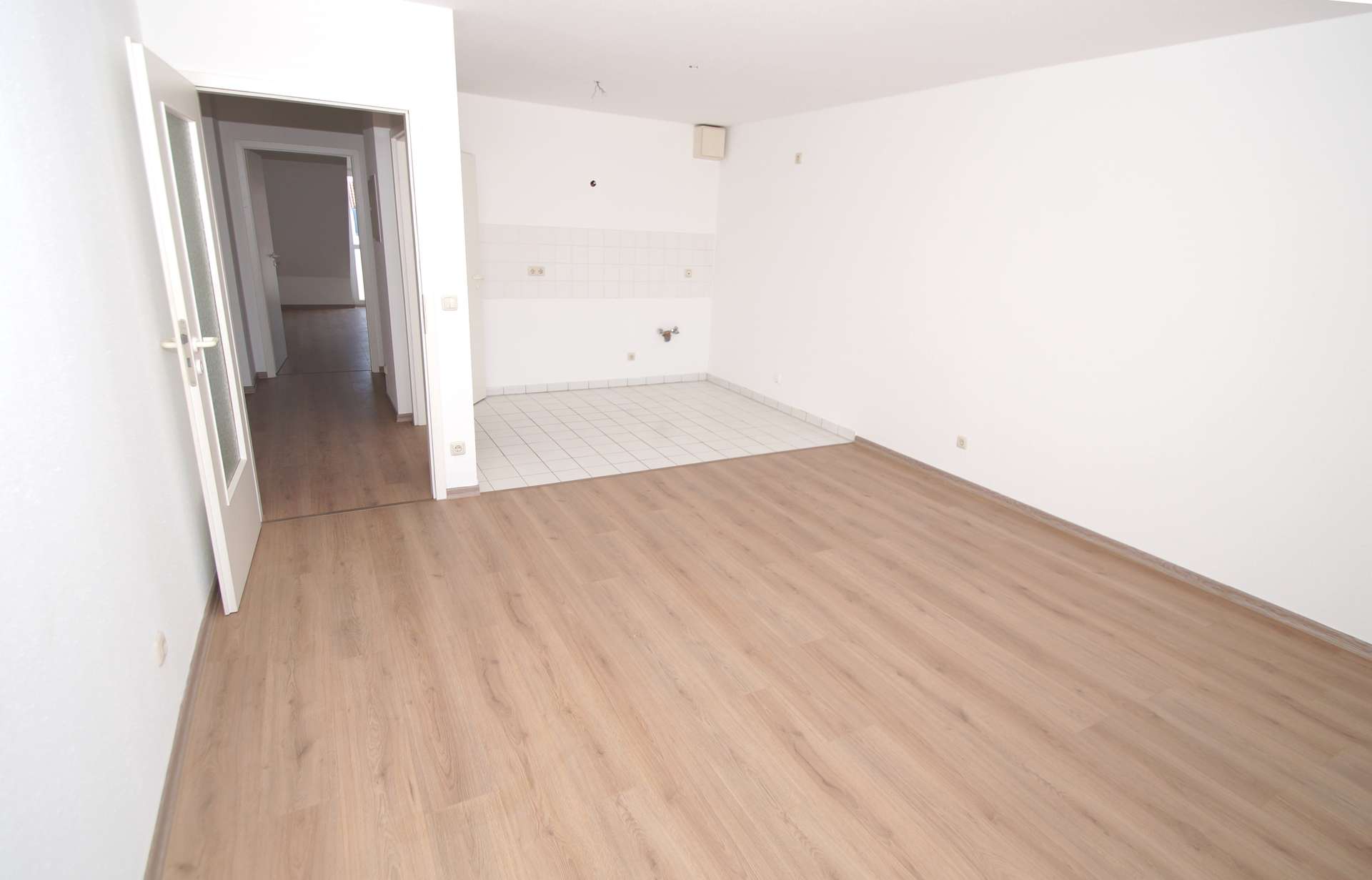 Wohnzimmer mit offener Küche, Leipzig (Liebertwolkwitz), Brunnenstraße 11