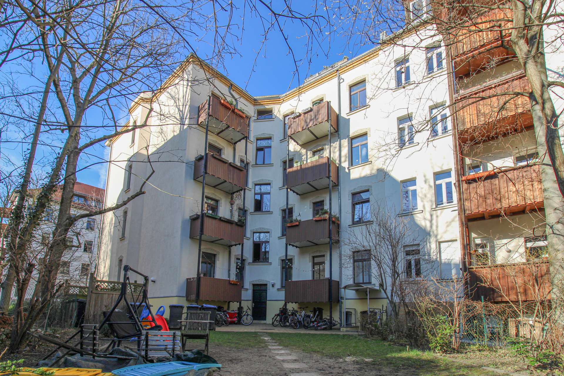 Rückansicht, Leipzig (Reudnitz-Thonberg)