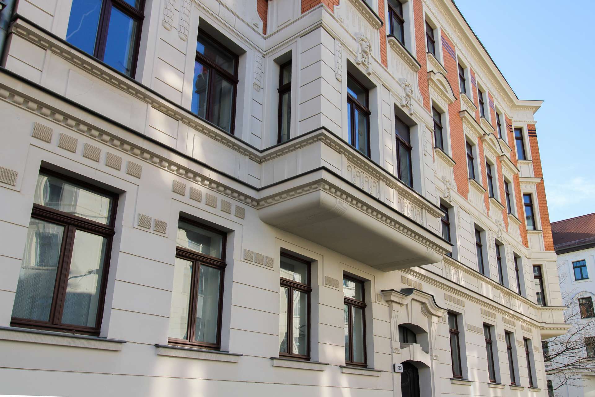 Detailansicht Fassade, Leipzig (Reudnitz-Thonberg)