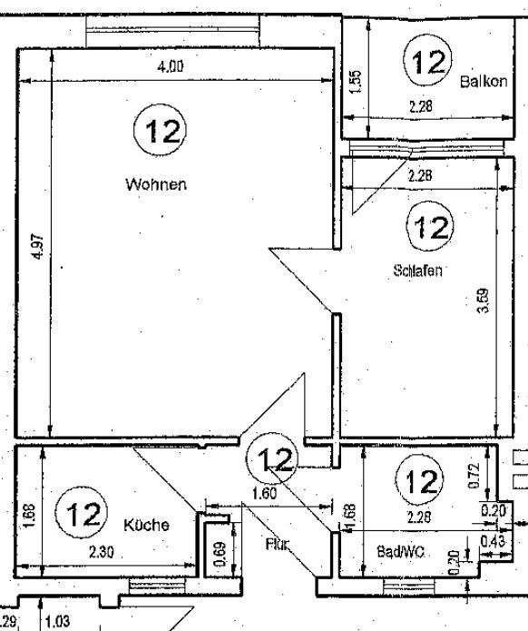 Grundriss WE12, Erfurt (Krämpfervorstadt)
