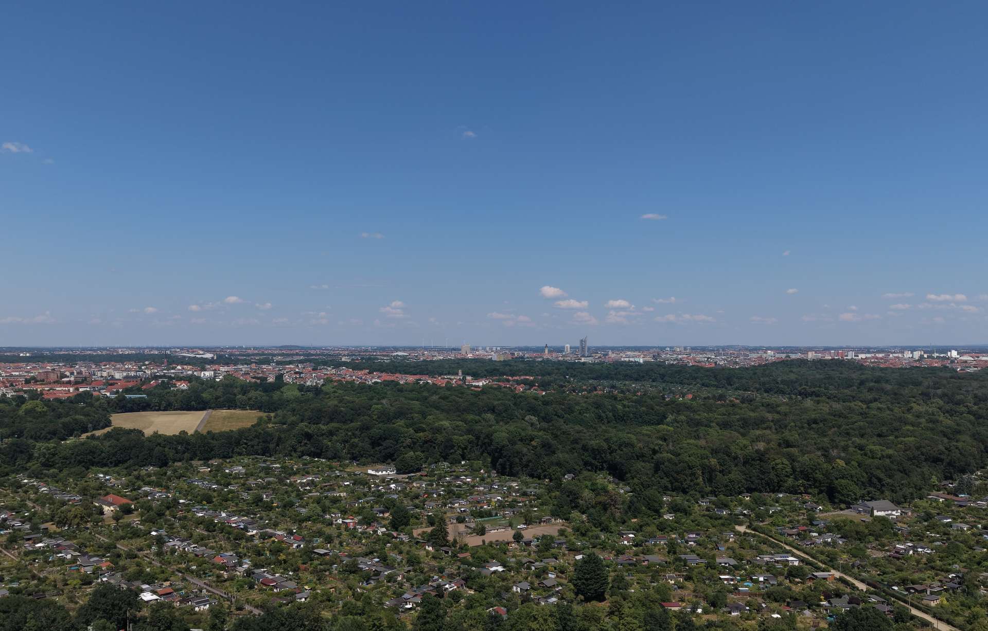 Blick Richtung Volkspark, Leipzig (Großzschocher)