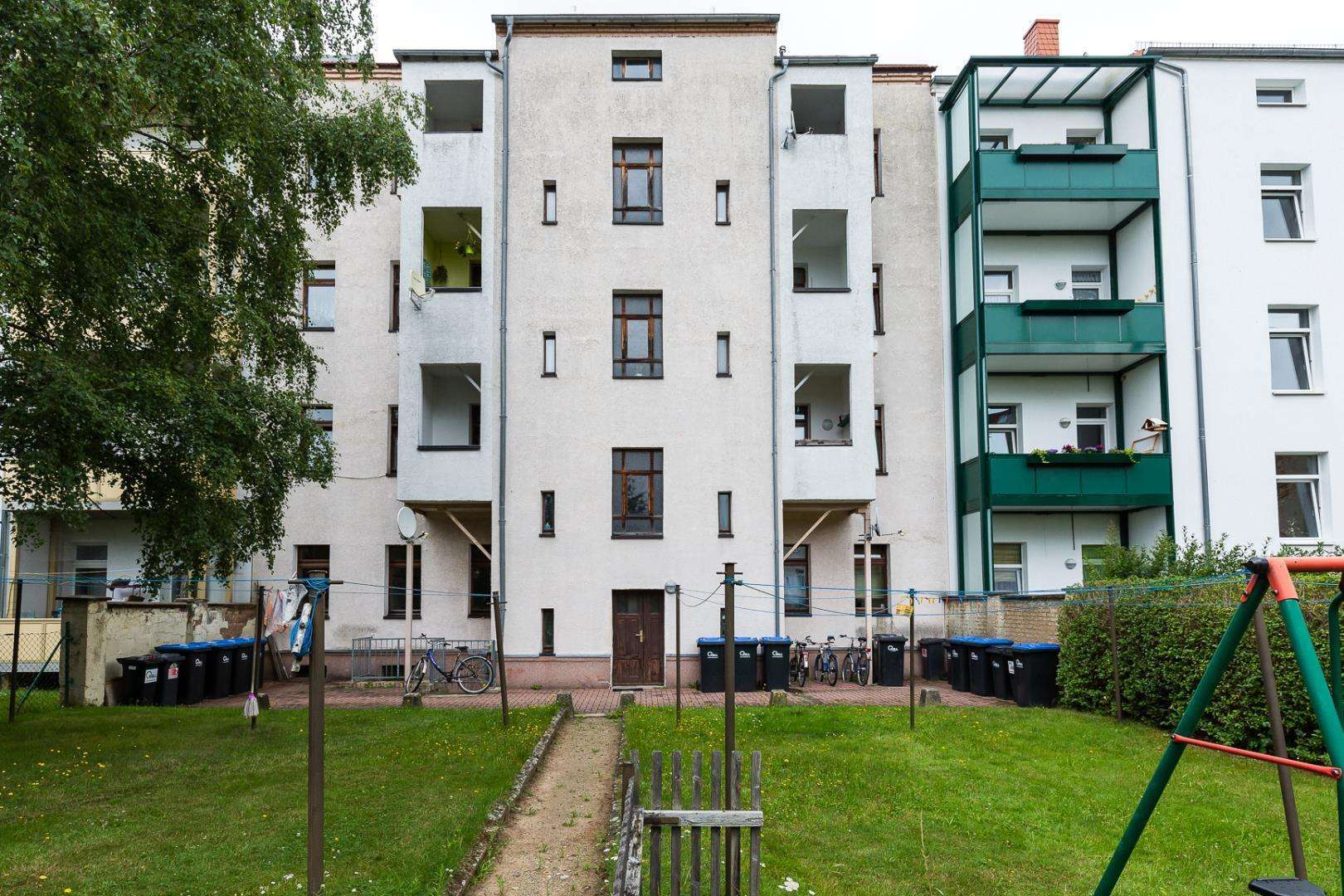 Rückansicht mit Garten, Wurzen (Wurzen)