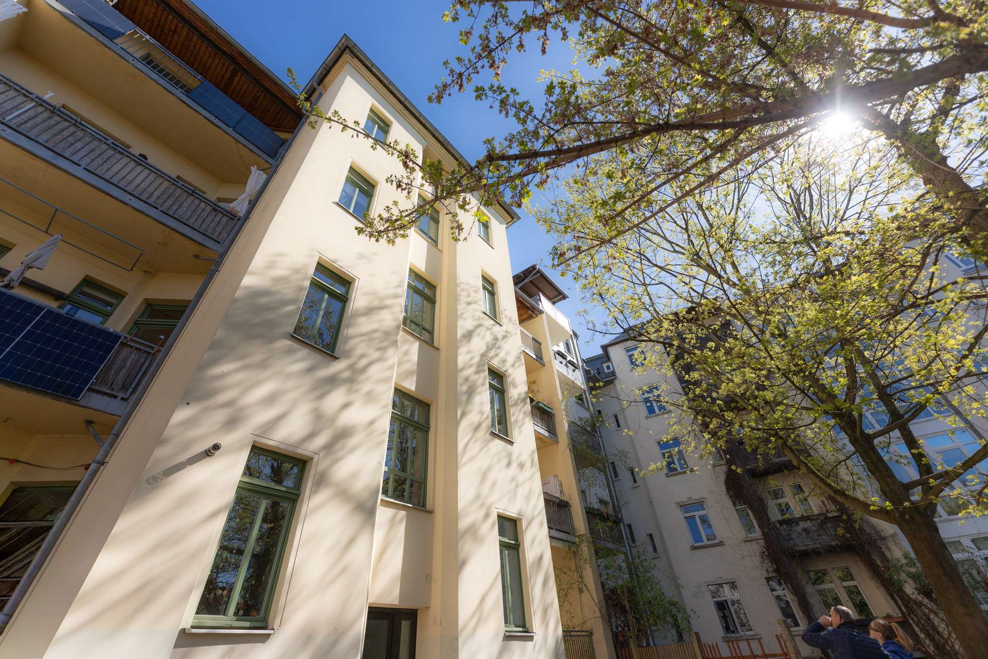 Hausansicht Rückseite, Leipzig (Schleußig)
