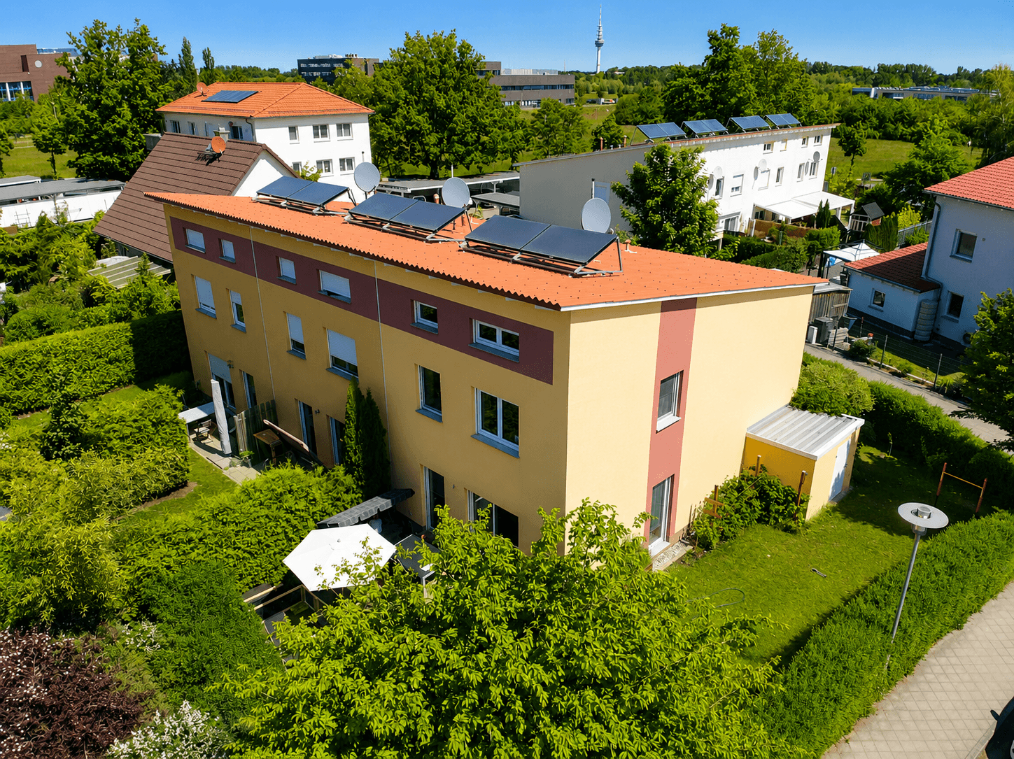 Drohnenansicht, Leipzig (Probstheida)